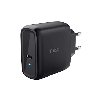 Imagen de Cargador Trust Maxo, 65 W, USB C, 2 m, Para Smartphones y Tablets, Universal, Negro
