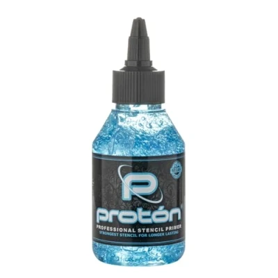 Imagen de Proton Professional Stencil Primer Azul 100ml / 3.4 Oz. Fijador plantillas tatuaje extrafuerte. Tattoo