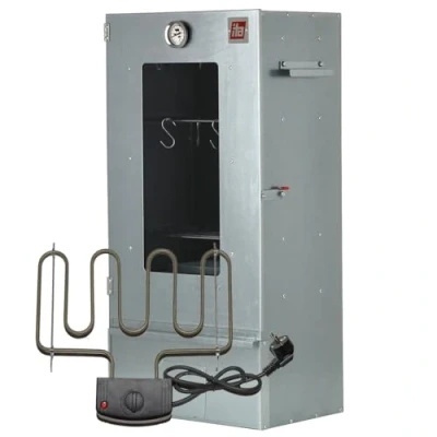 Imagen de ITA Ahumador electrico 7000 81x28x40 cm con Ventana Ahumadero Profesional Termómetro Metal Galvanizado, Anticorrosivo, Duradero Fumador para Carne, Pescado, Salchichas
