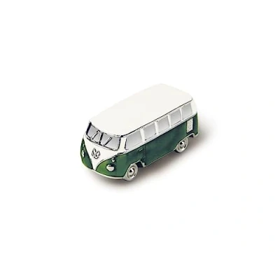 Imagen de BRISA VW Collection Imán en 3D de Mini Modelo T1 Camper Bus para neveraoficina y tablón (Classic Bus/Verde)