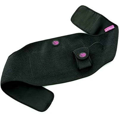 Imagen de Vendaje Térmico Lumbar con Batería de Litio Tamaño 120x23 cm Ayuda a Reducir el Dolor las Articulaciones Color Negro Pekatherm AE806