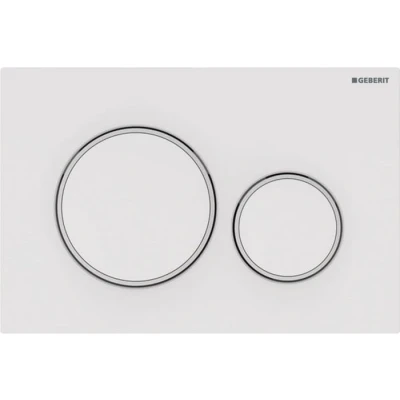 Imagen de Geberit, Sigma20 115.882.11.1 Placa de control para enjuague a 2 cantidades, color blanco mate 115882111