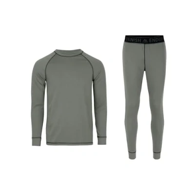 Imagen de DANISH ENDURANCE Conjunto Térmico para Hombre y Mujer, Camiseta Pantalon en Materiales Reciclados, Gris/Negro, L