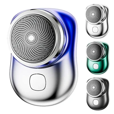 Imagen de HIDRUO Mini Shaver Portable Electric Shaver, Pocket Shave, Usb Razor for Men, Type C Waterproof Rechargeable Wet and Dry Mens (Blue)