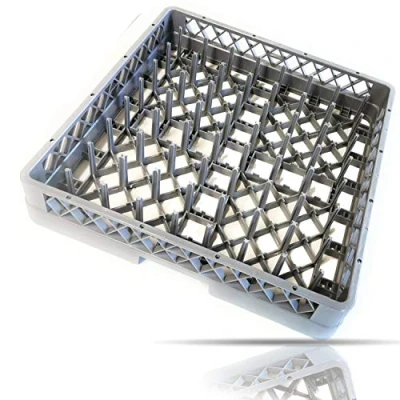 Imagen de Gastronette cesta universal para lavavajillas con 64 dedos, platos, vasos, tazas la gastronomía, de plástico 50 x cm, malla gruesa apilable