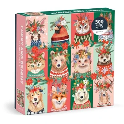 Imagen de Galison, Color Rompecabezas de 500 Piezas Furry and Bright (9780735382541)