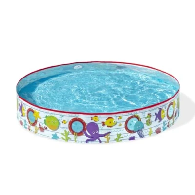 Imagen de Bestway BW55029 21 Paddling Fill N Piscina para jardín con diseño de Peces Divertidos Infantil Fun Estampado, Color Surtido, Grande