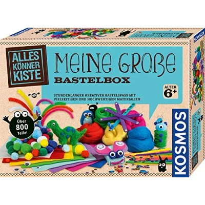 Imagen de Kosmos 604431 AllesKönnerKiste My große Bastelbox, Bastelset, Bastelsets für Kinder, Bastelmaterial, Bastelzubehör Bastelbedarf Kinder AB 6 Jahren