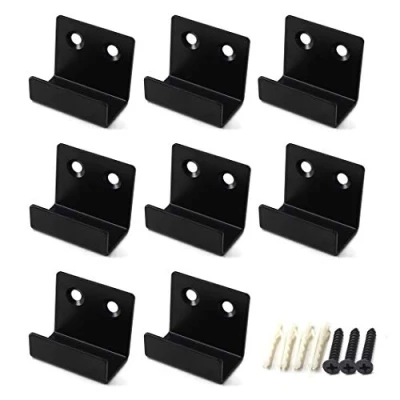 Imagen de Flomore Soporte de pared acero inoxidable para azulejos cerámica, color negro (paquete 8)