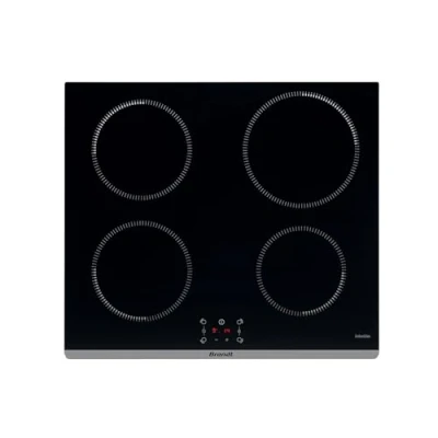 Imagen de Brandt BPI6464B Placa de inducción Mesa cocción empotrable Negro 4 chimeneas 7200 W Dimensiones empotradas: 56 x 49 cm Precisión y rendimiento Fabricado en Francia