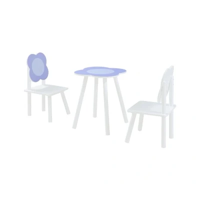 Imagen de Conjunto infantil de mesa y 2 sillas simrishamn diseño floral