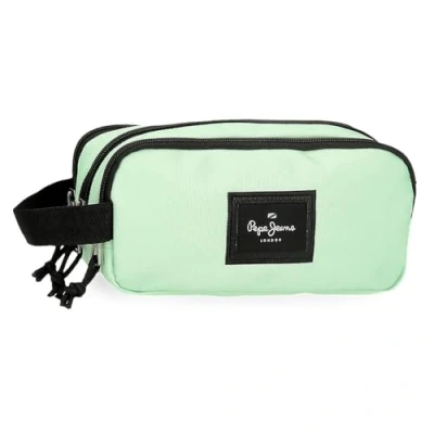 Imagen de Pepe Jeans Aris Colorful Estuche Triple Verde 22x10x9 cms Poliéster by Joumma Bags