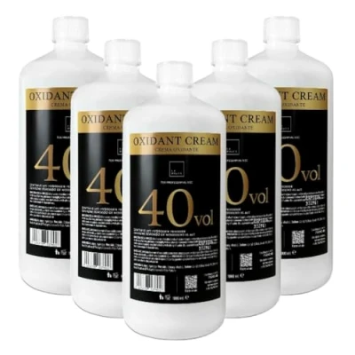 Imagen de LA MISTT Crema Oxigenada 40 Vol (12%) para Tintes 5 Botellas de 1 Litro Decolorante Pelo Profesional