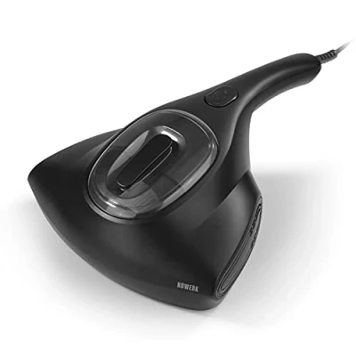 Imagen de N8WERK la aspiradora de ácaros en edición Midnight Black Limpiador colchones con un Fuerte Poder succión Esteriliza Las Superficies luz UV C Destruye 99,9% Todos los
