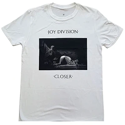 Imagen de Rock Off Joy Division Classic Closer White Oficial Camiseta para Hombre (X Large)