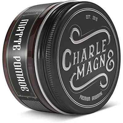 Imagen de Charlemagne Matte Pomade mate fijación fuerte cera de pelo fragancia noble agarre hombre producto alemán