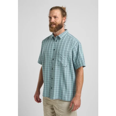 Imagen de Jack Wolfskin Meseta Camisa, Hombre, Talla: Medium, Check dark navy