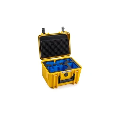 Imagen de B&amp;W Maletín de Transporte para dji Mini 4 Pro Drone y Fly More Combo Tipo 2000 Amarillo Impermeable según certificación IP67, Resistente al Polvo, irrompible e Indestructible