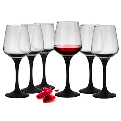 Imagen de Glasmark Krosno Copa De Pie Lote Vino 6X360Ml Copas Tinto Blanco Transparente