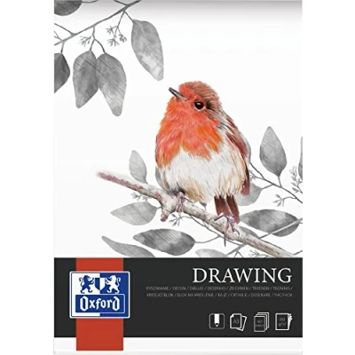 Imagen de Oxford Bloc de dibujo A3, 40 hojas, 160 g, pegado a los lados