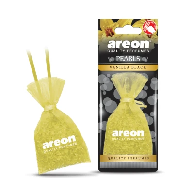 Imagen de AREON Pearls I Ambientador colgante para coche y hogar (3 unidades), color negro