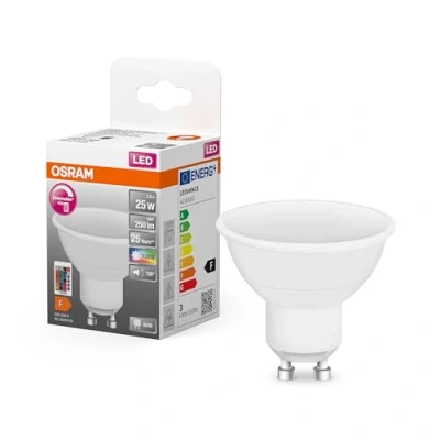 Imagen de OSRAM LED STAR PAR16 Bombilla Reflectora, Casquillo GU10, 4.5W Equivalente a 45W , Blanco Caliente