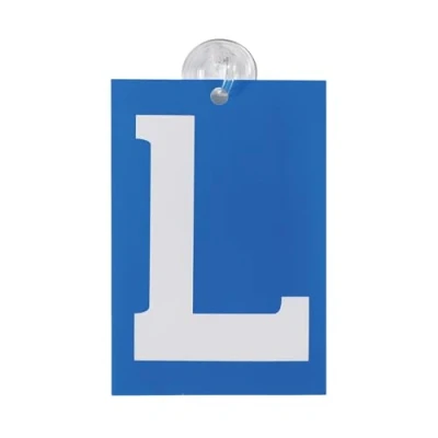 Imagen de Carpoint 1316011 Cartel &quot;L&quot; con ventosas para conductor novel