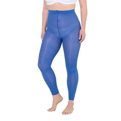 Imagen de Ulla Popken Strumpf Leggings, 60 Den, Flache Nähte Medias, Azul Pavo Real, 56 58 Mujeres