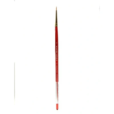 Imagen de Winsor &amp; Newton Sceptre Gold II Pincel Redondo con Mango Corto, Rojo, Nr. 00 1 mm