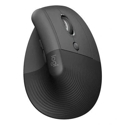 Imagen de Ratón inalámbrico Logitech Lift Vertical Ergonómico, 4000 ppp, Botones personalizables, Multidispositivo, Windows Mac, USB Logi Bolt, Negro