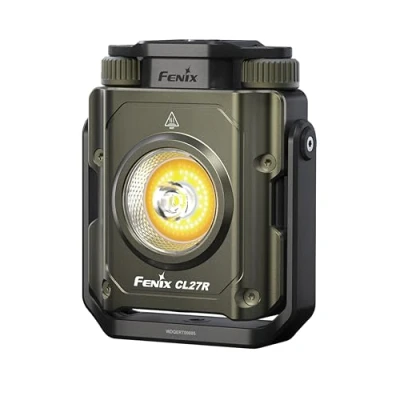 Imagen de FENIX CL27R Linterna verde recargable multihaz 1600 lúmenes 180 m 285 horas máximo Modo de luz roja Ajuste continuo temperatura color y brillo Mango magnético 360 IP66
