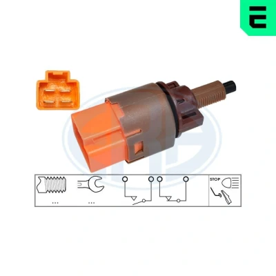 Imagen de ERA 331069 Interruptor luces freno mecánico 4 NISSAN: Juke, Qashqai / Qashqai+2 I, 2