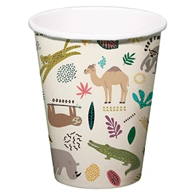 Imagen de Folat Tazas Zoo Party 250ml 6 piezas, multicolor (68345)