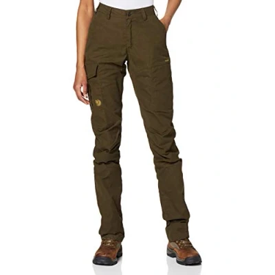 Imagen de FJÄLLRÄVEN Karla Pro Trousers Curved W, Pantalón Largo Mujer, Verde (dark Olive), 38