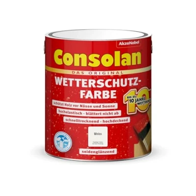 Imagen de Consolan Wetterschutz Farbe weiss 2,5 L