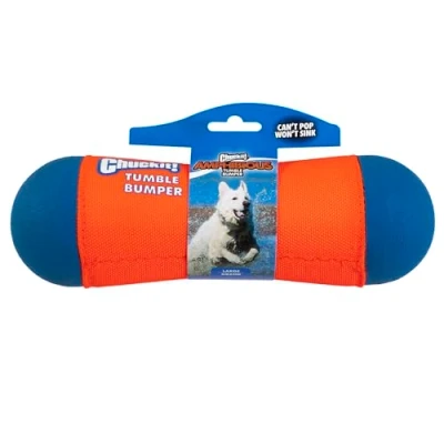 Imagen de Chuckit! 184301 Tumble Bumper Juguete Flotante y Rebotando para Perros, L