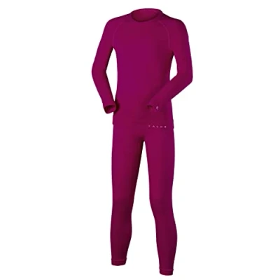 Imagen de FALKE Maximum Warm K UW hilo funcional secado rápido termo 1 pieza, Juego de capas base Unisex niños, Rosa (Berry 8284), 110 116