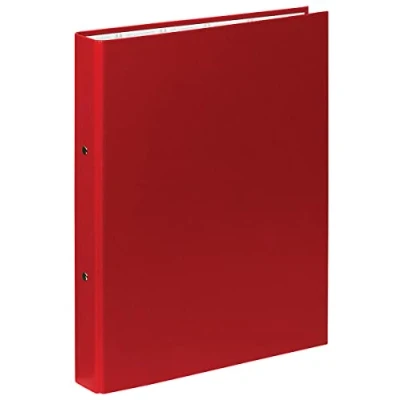 Imagen de Carpeta de 2 anillas 30mm redondas exacompta din a4 carton forrado rojo