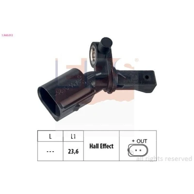 Imagen de EPS 1.960.012 Sensor de ABS Made in Italy OE Equivalent SEAT: Ibiza 3, 4 Sportcoupe, Córdoba II Berlina, SKODA: Fabia 2, III Hatchback