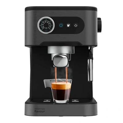 Imagen de Cecotec Cafetera express Power espresso 20 Pro. para y cappuccino, Bares de presión, Vaporizador orientable. Depósito agua 1,5L. Disfruta café calidad en casa