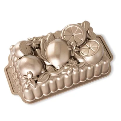 Imagen de Nordic Ware Baking Tin Citrus Blossom Loaf Pan Copper 22 x 15 cm / 1.4 Liter