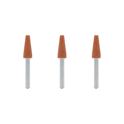 Imagen de Dremel 953 Juego de accesorios piedras amolar óxido aluminio, 3 cónicas para y afilar metales (6,4 mm)