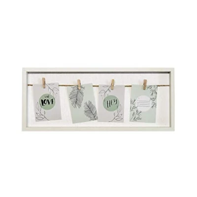 Imagen de accent by nielsen Collage con clips, 4 fotos cada una 9x13 cm, blanco