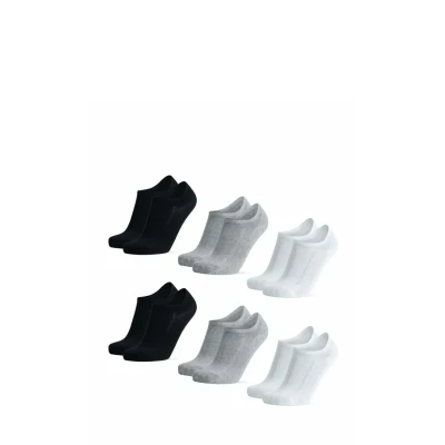 Imagen de DANISH ENDURANCE Calcetines Cortos e Invisibles para Hombre y Mujer (Multicolor: 2 x negro, blanco, gris, EU 39 42)