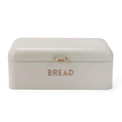 Imagen de Salter BW13730OEU7 Pebble Cubo de pan acabado con recubrimiento en polvo, almacenar pan, pasteles y bagels, acero duradero, fácil limpiar, letras doradas relieve, encimera cocina