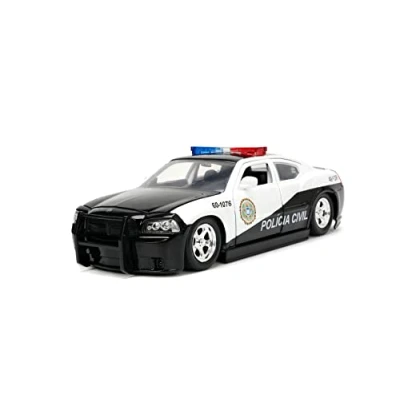 Imagen de Jada Toys Coche Miniatura de Colección, 33665BK, Black/White
