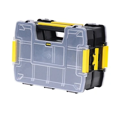 Imagen de STANLEY STST1 71197 Organizador apilable Sort master, Dimensiones: 29 x 13 21 cm, Sistema de cierre seguro, Tapa plástico reforzada, Combinable, Juego 2 piezas