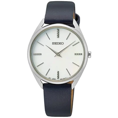 Imagen de Seiko Reloj Analógico para Mujeres de Cuarzo con Correa en Cuero SWR079P1