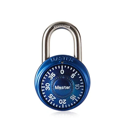 Imagen de Master Lock 1533EURD Candado de Combinación Preestablecida, Color aleatorio, 5,7 x 4 2,5 cm