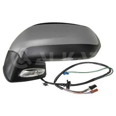 Imagen de Espejo retrovisor Alkar 6129858 izquierda imprimado eléctrico calefactable, con memoria, abatible eléctricamente, tintado en azul, convexo, ilumin